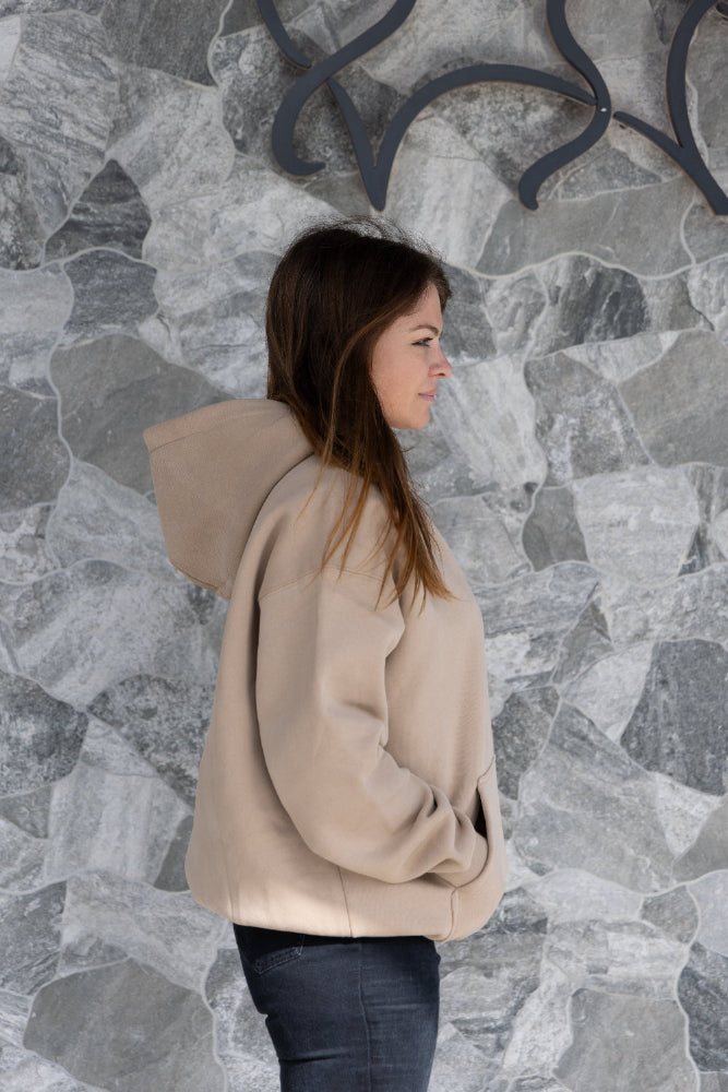 Foxdog hoodie - beige