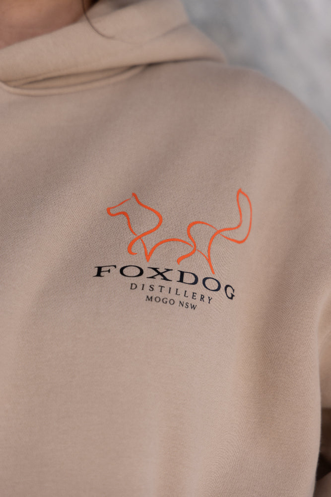 Foxdog hoodie - beige