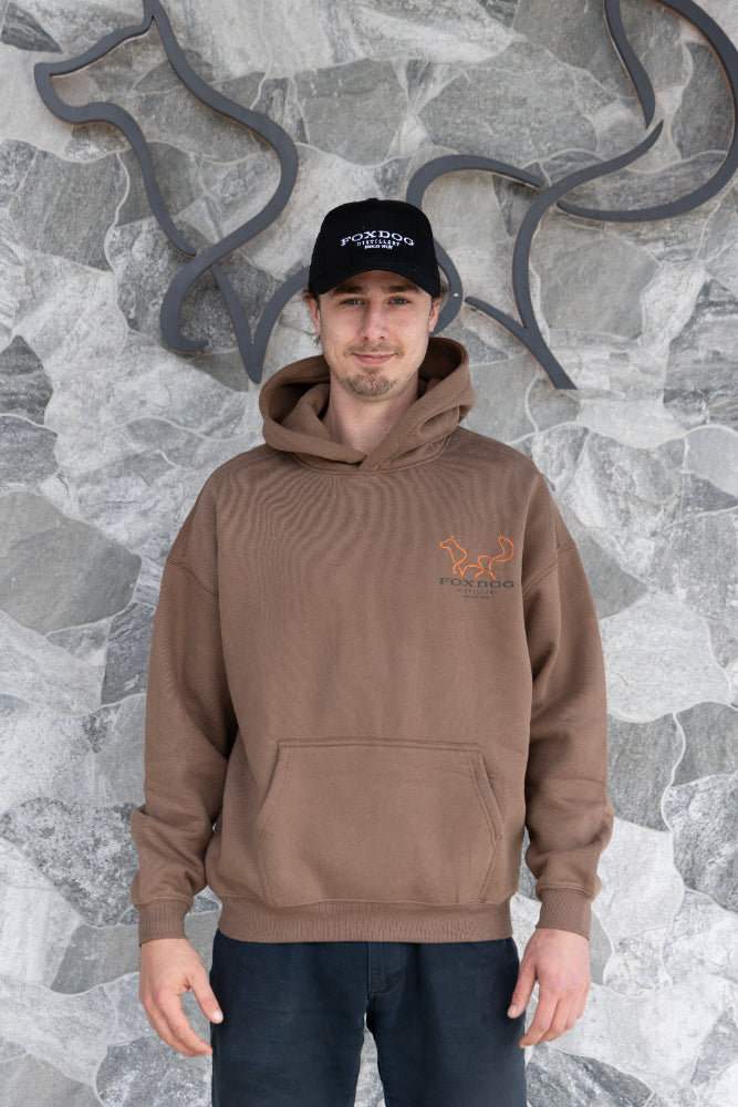 Foxdog hoodie - brown