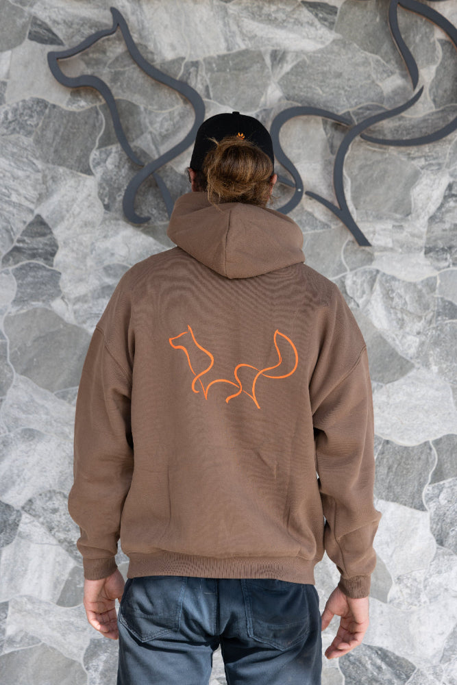 Foxdog hoodie - brown
