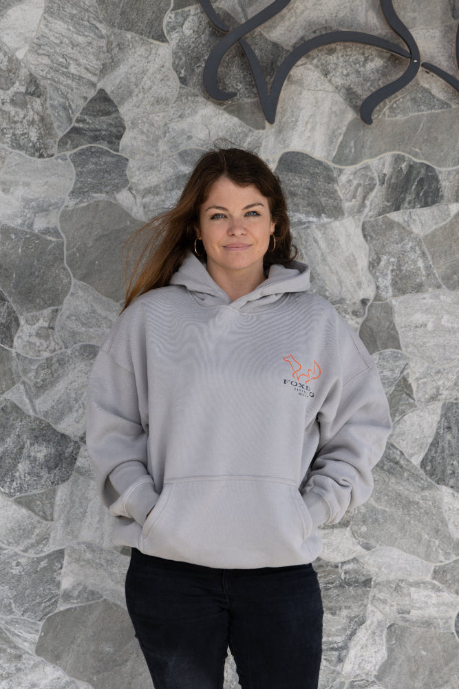 Foxdog hoodie - grey