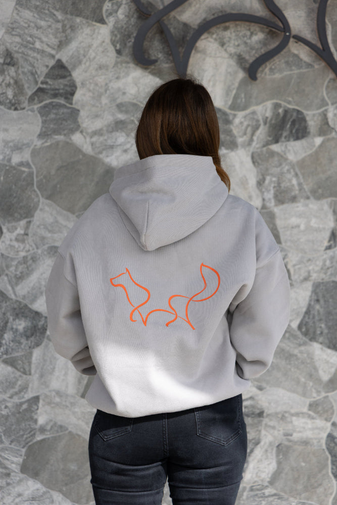 Foxdog hoodie - grey