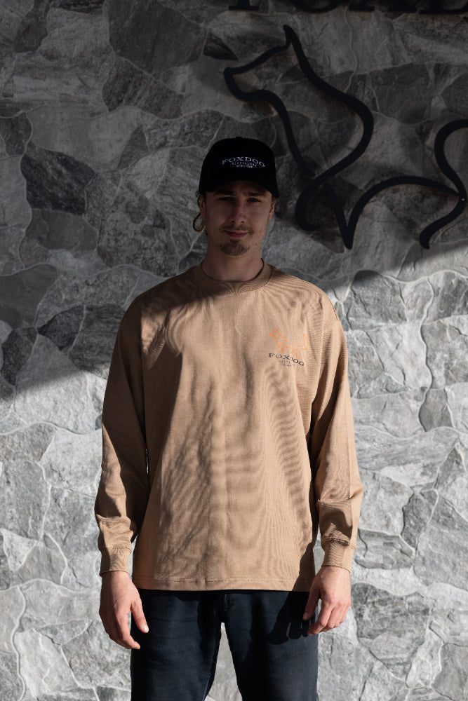 Long sleeve tee - brown