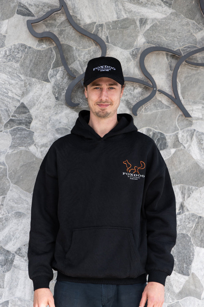 Foxdog hoodie - black